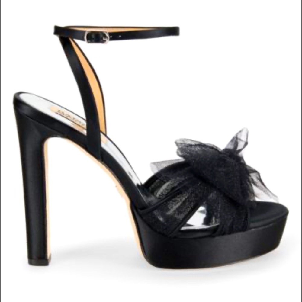 BADGLEY MISCHKA  black platform Sophie - 5 1/2